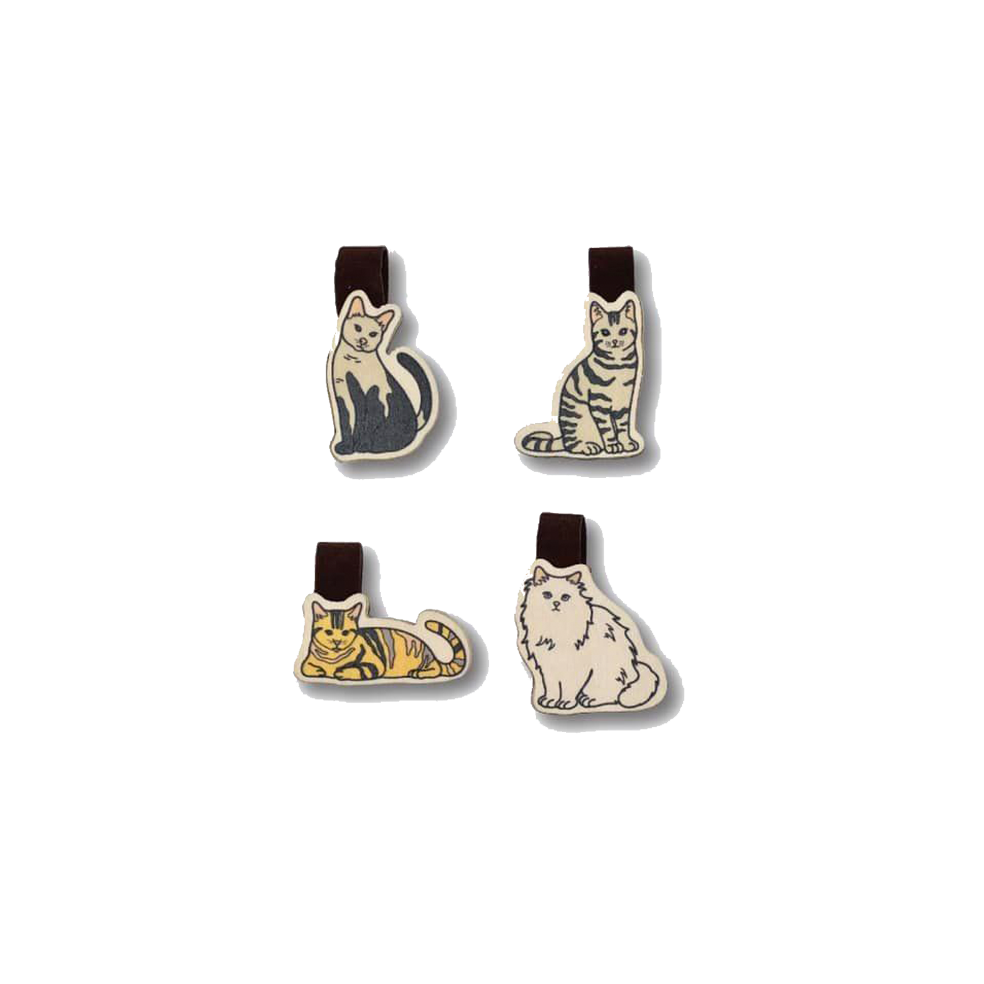 Bộ Sưu Tập Set 4 Kẹp Sách Gỗ