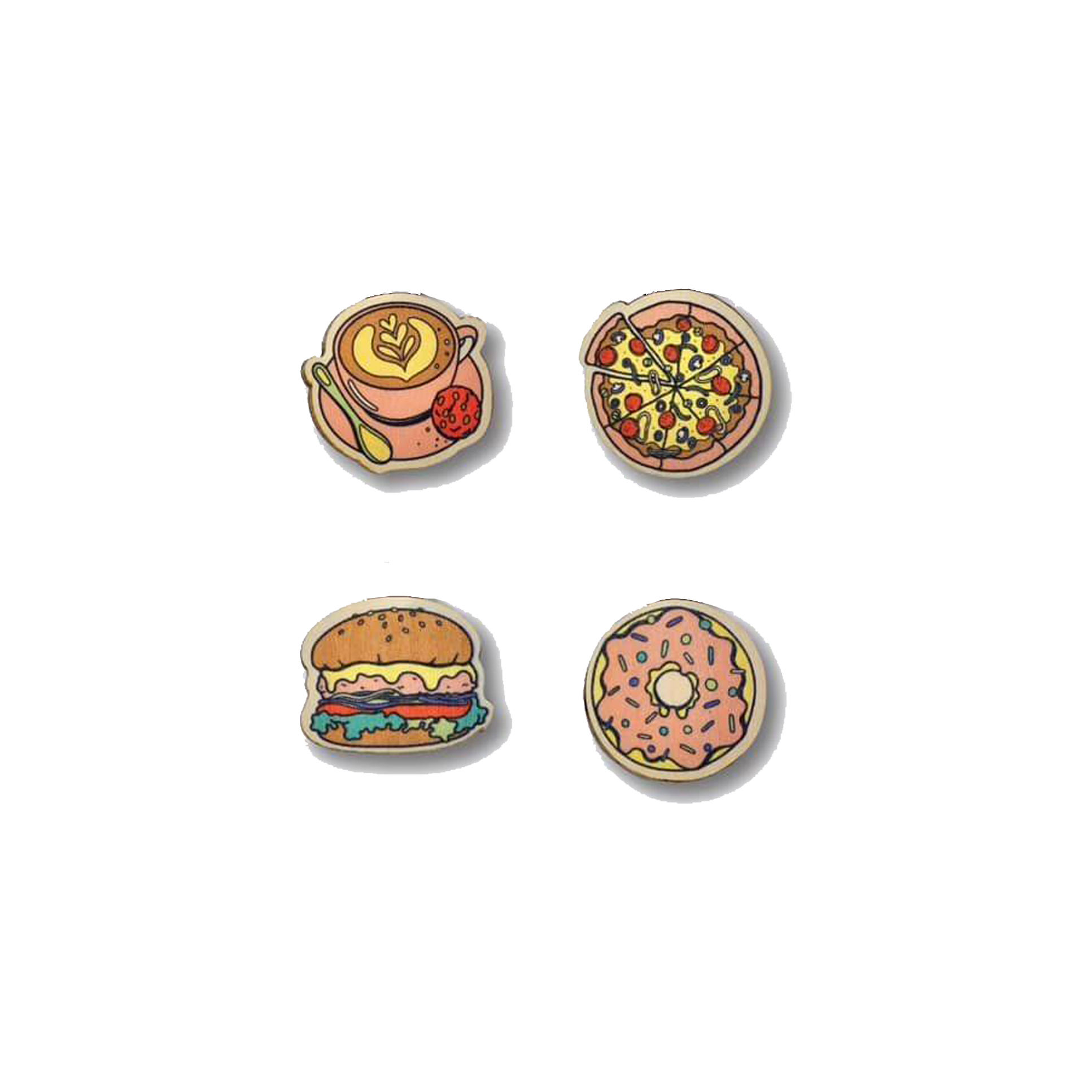 Bộ Sưu Tập Set 4 Kẹp Sách Gỗ