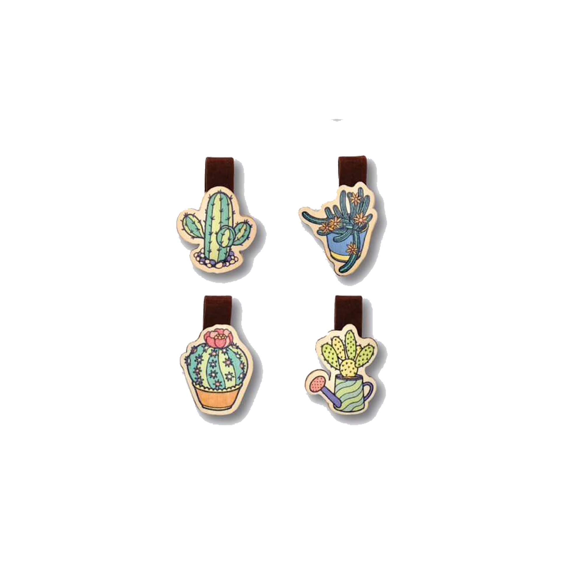 Bộ Sưu Tập Set 4 Kẹp Sách Gỗ