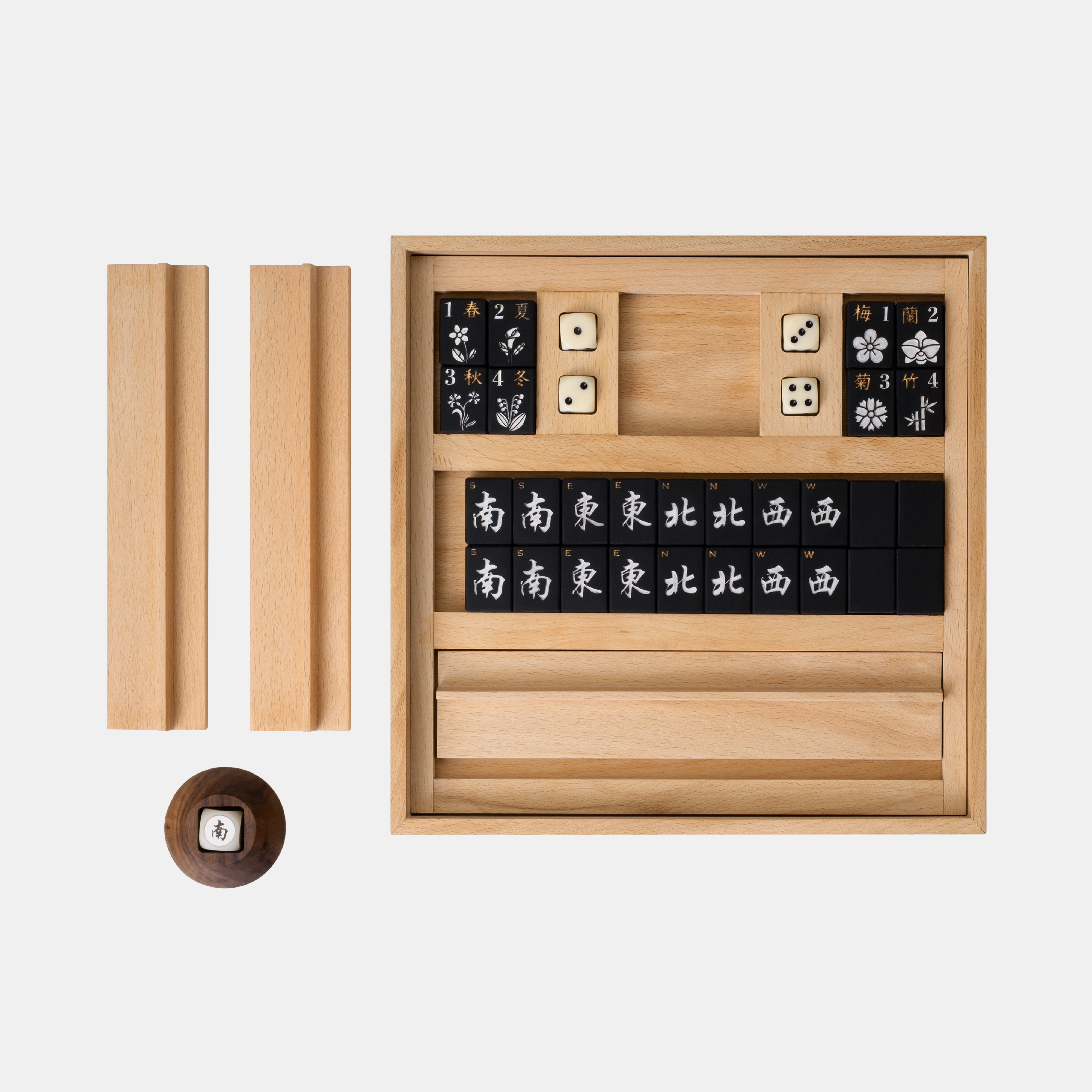 Luxury Black Tiles Mahjong Set