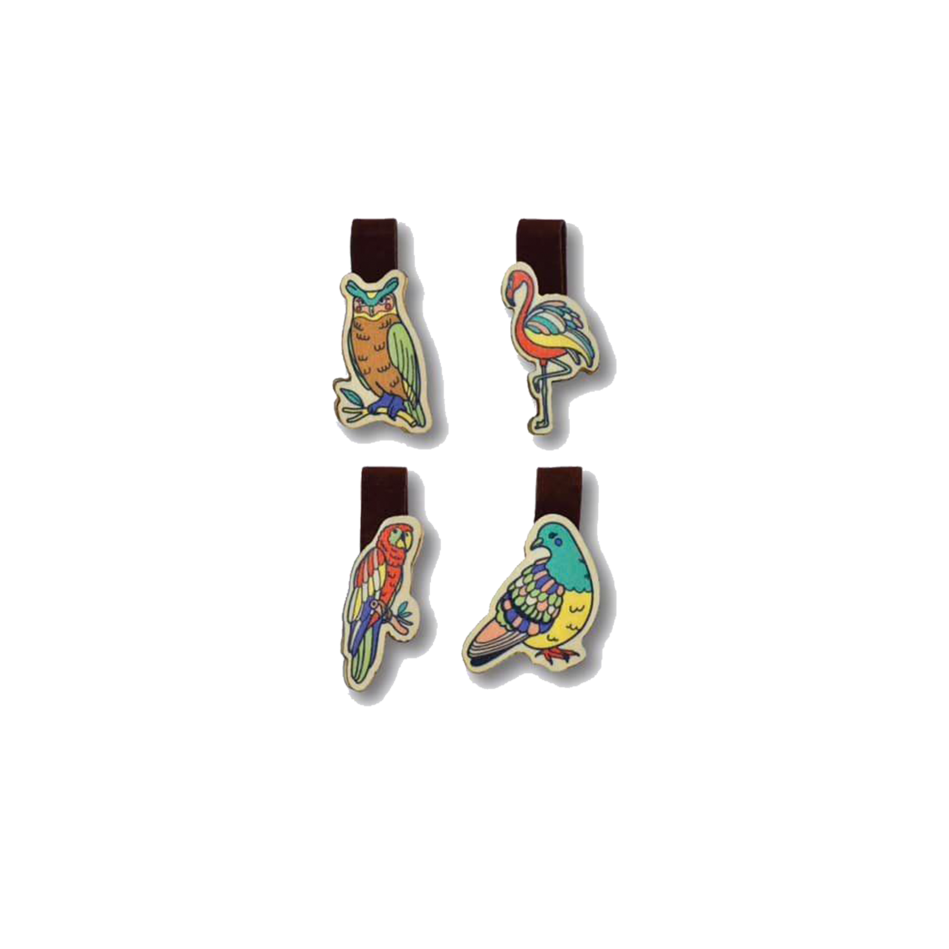 Bộ Sưu Tập Set 4 Kẹp Sách Gỗ