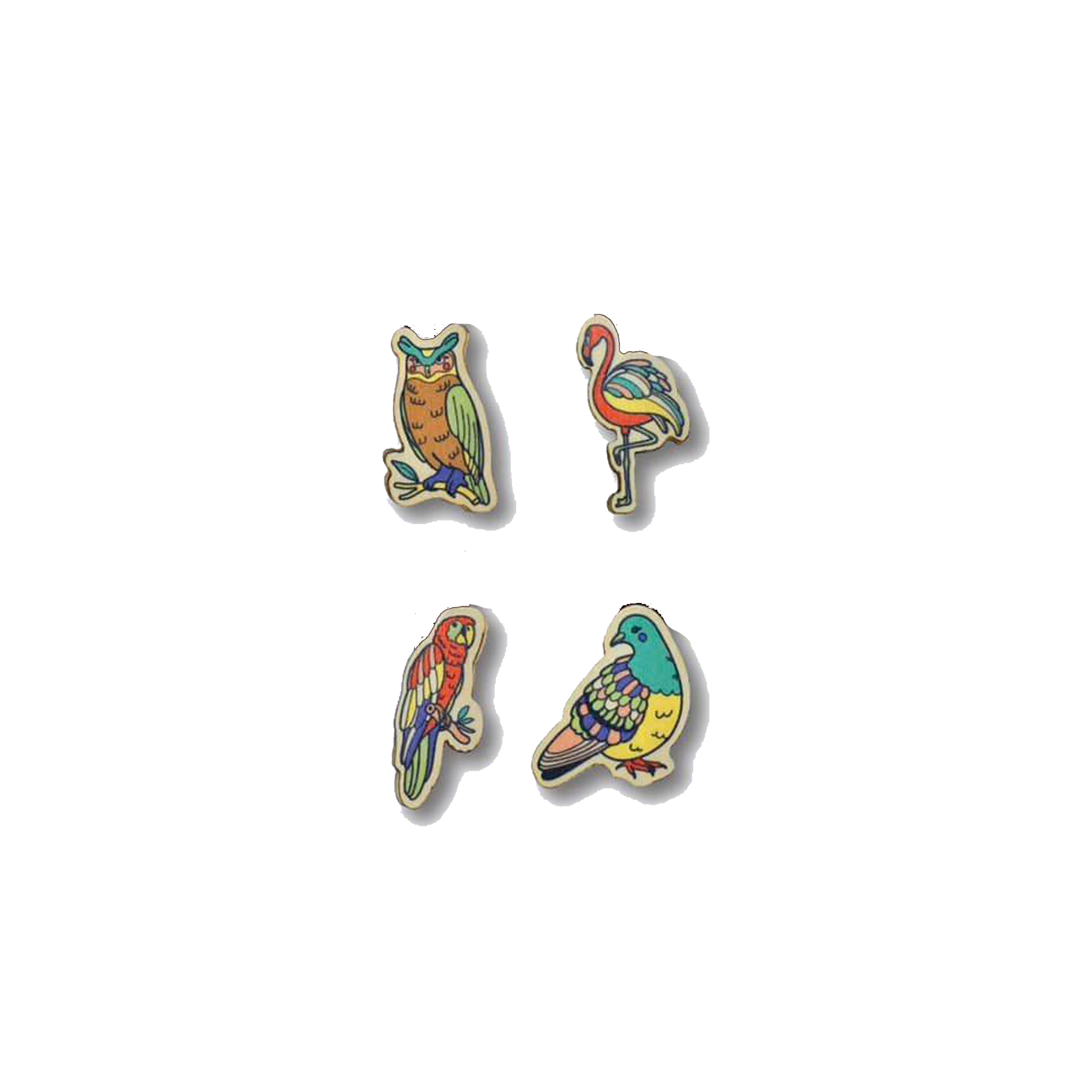 Bộ Sưu Tập Set 4 Pin Gỗ