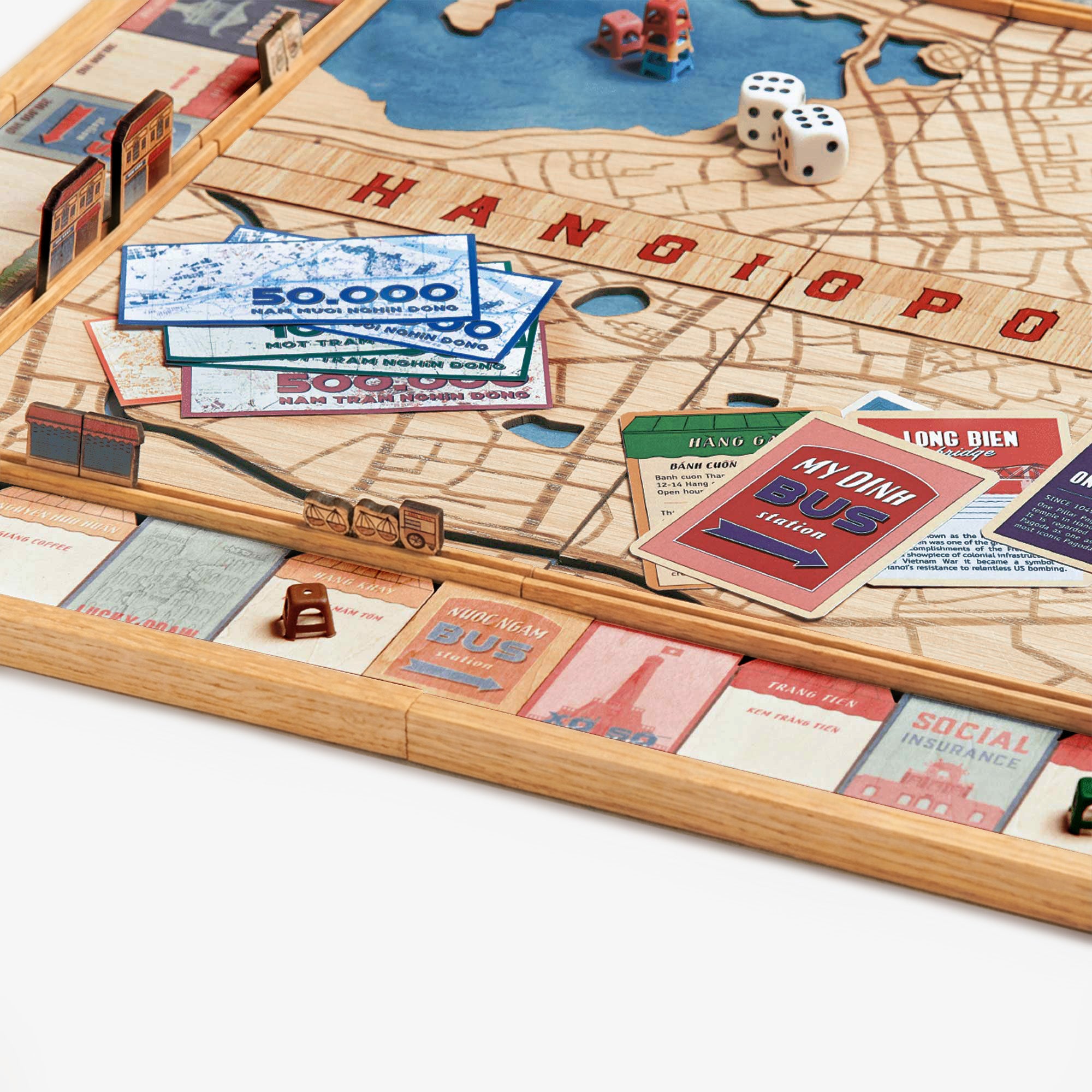 Cờ Tỷ Phú Gỗ Hà Nội - Hanoiopoly