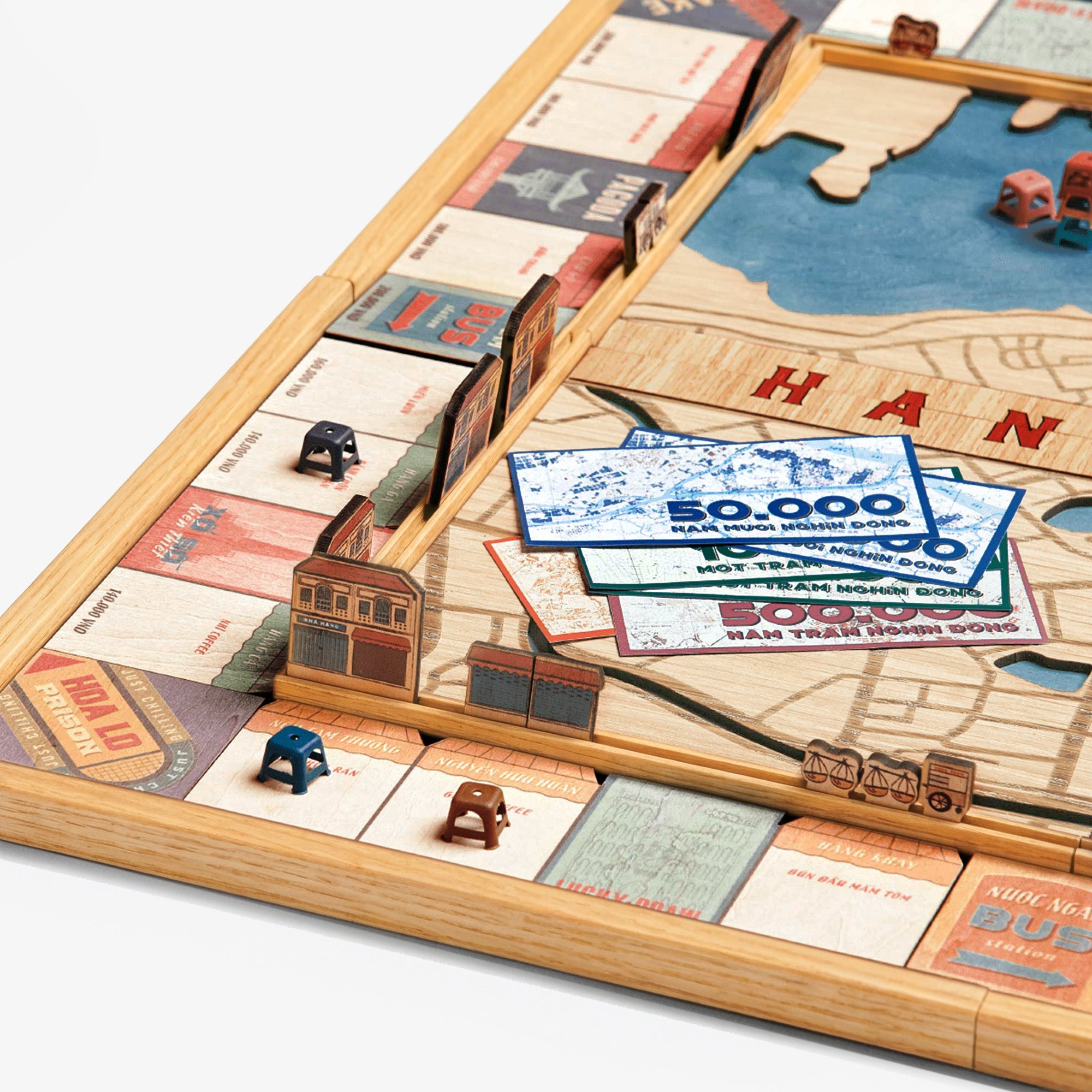 Cờ Tỷ Phú Gỗ Hà Nội - Hanoiopoly