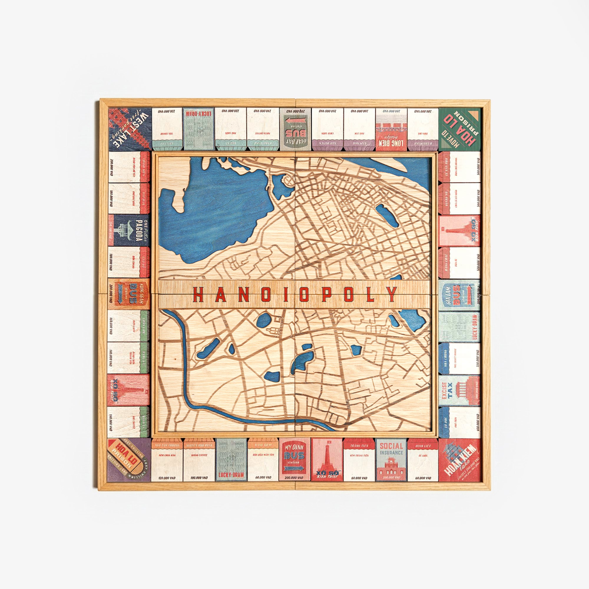 Cờ Tỷ Phú Gỗ Hà Nội - Hanoiopoly