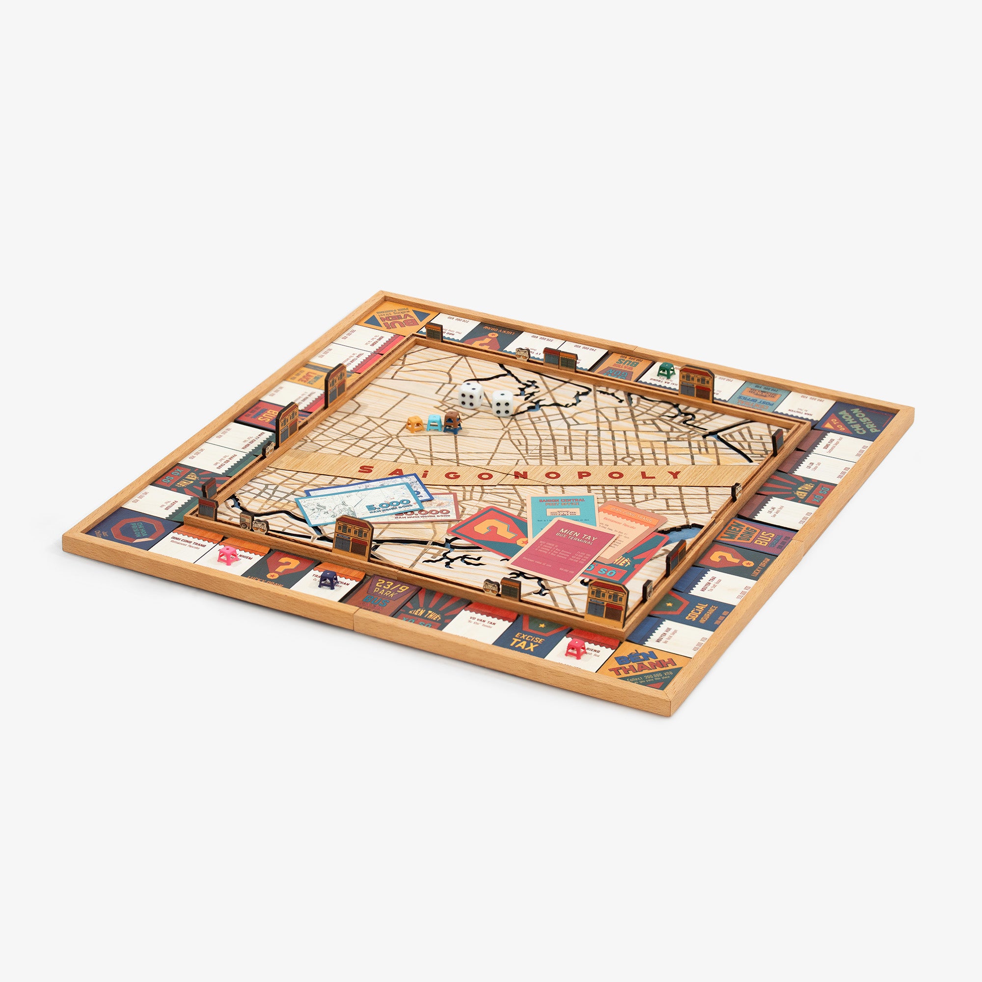 Cờ Tỷ Phú Gỗ Sài Gòn - Saigonopoly