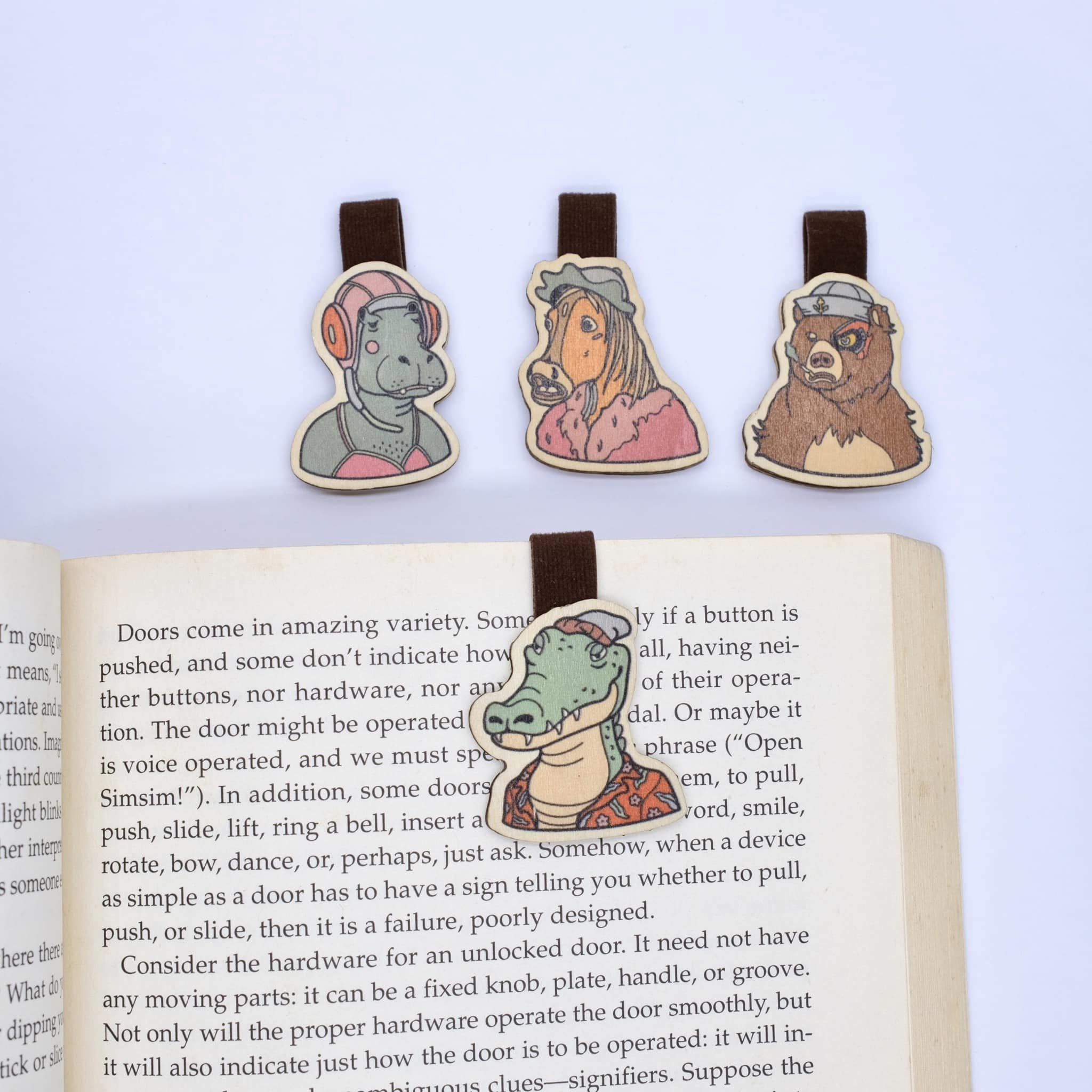 Bộ Sưu Tập Set 4 Kẹp Sách Gỗ