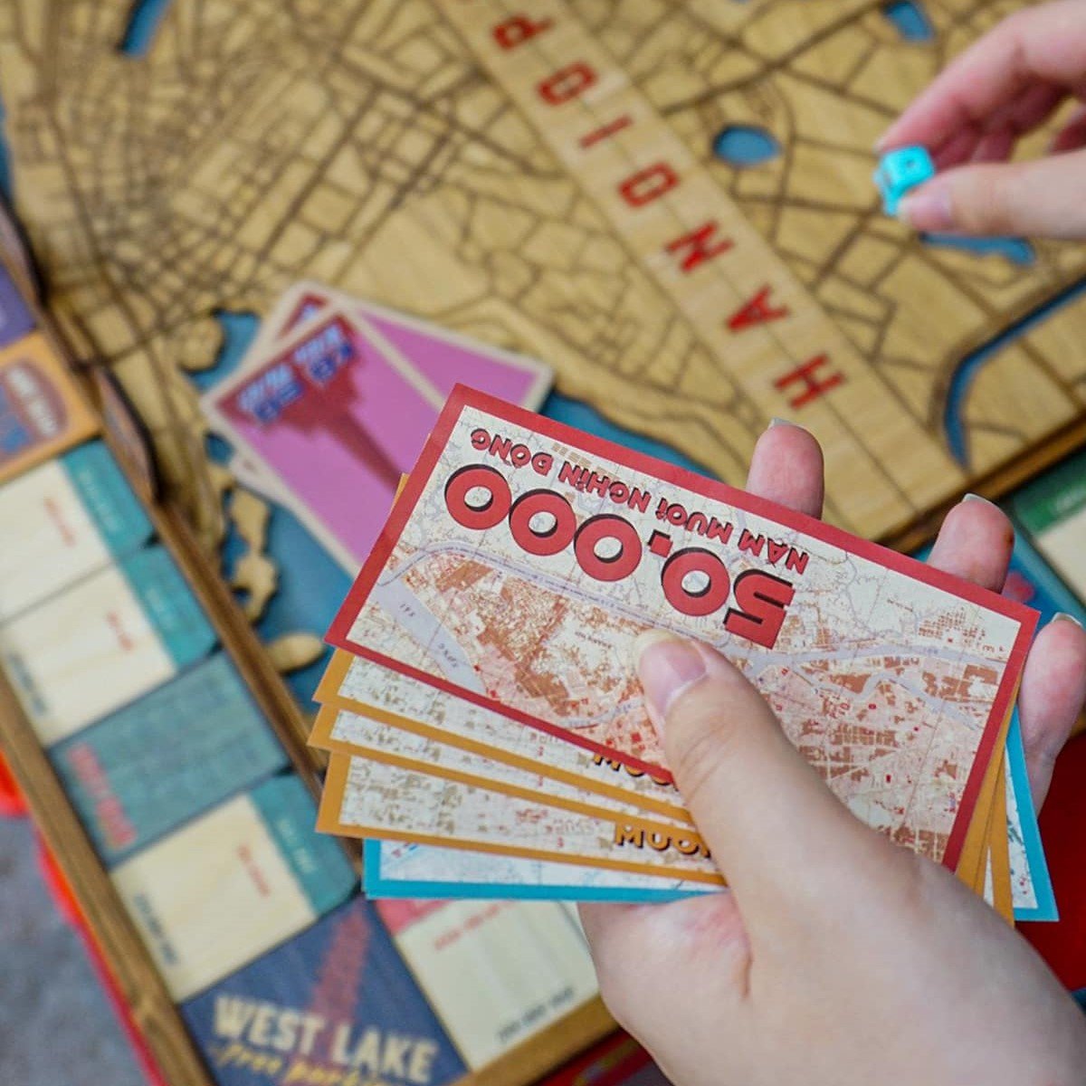 Cờ Tỷ Phú Gỗ Hà Nội - Hanoiopoly