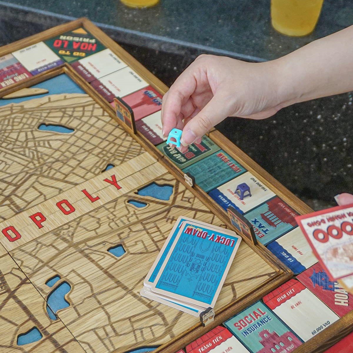 Cờ Tỷ Phú Gỗ Hà Nội - Hanoiopoly