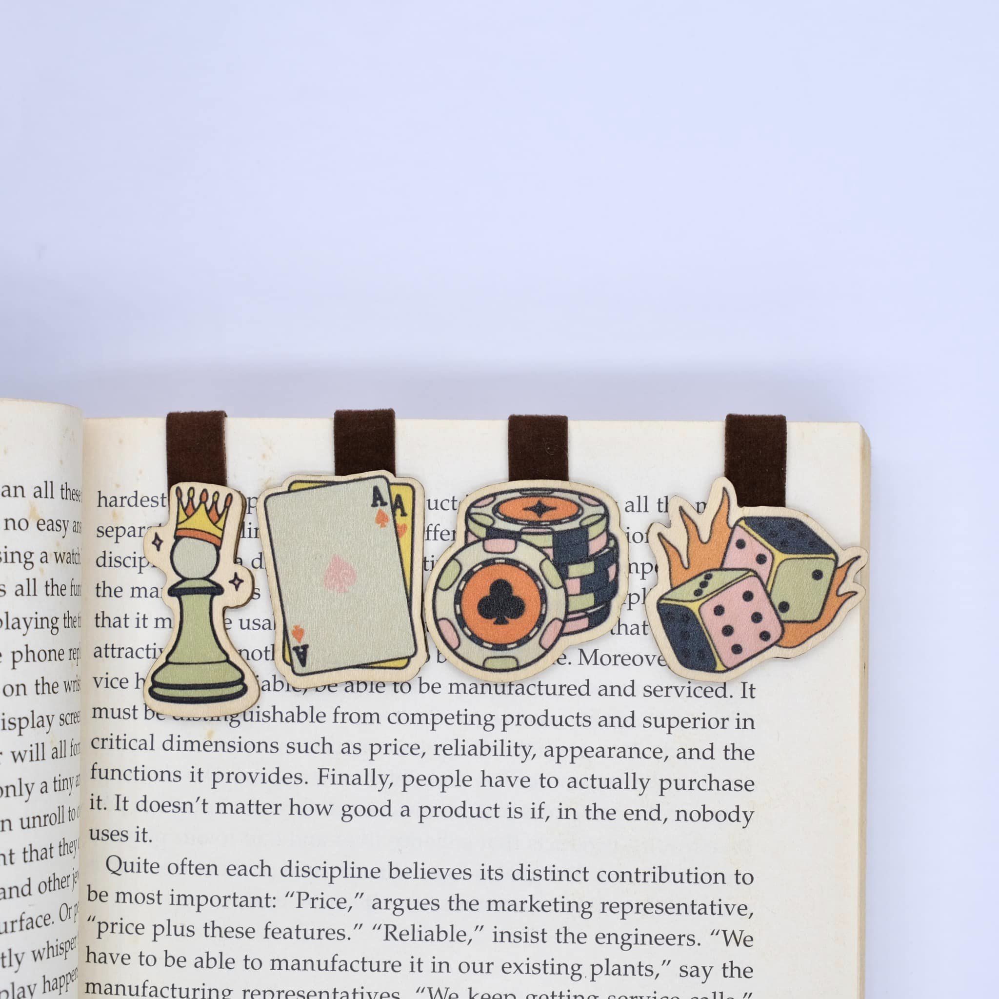 Bộ Sưu Tập Set 4 Kẹp Sách Gỗ