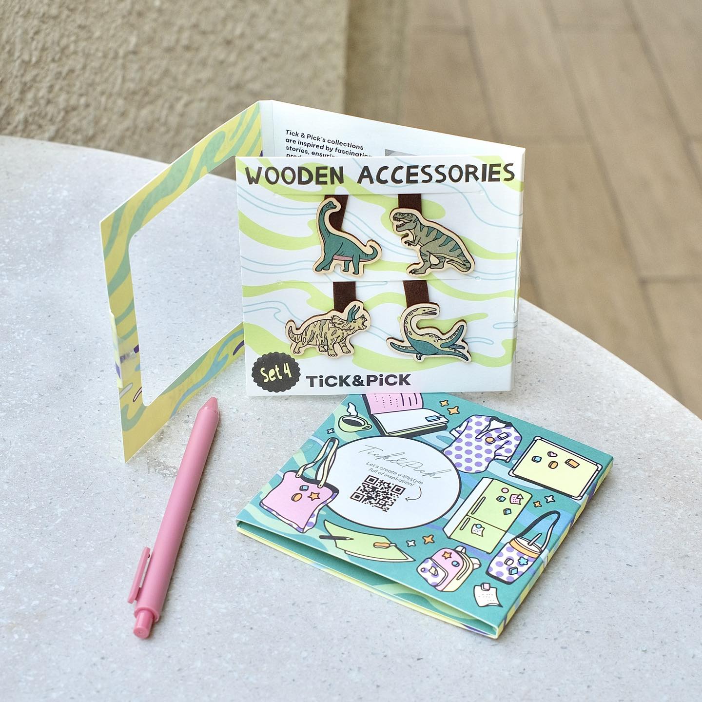 Bộ Sưu Tập Set 4 Kẹp Sách Gỗ