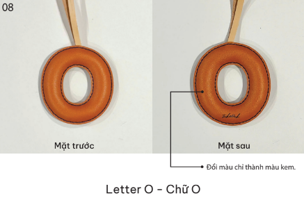 Bộ Sưu Tập Móc Khóa Da Bảng Chữ Cái