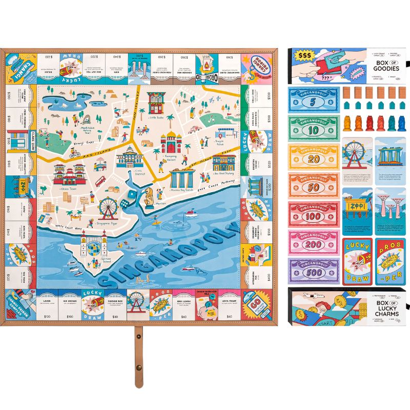 Cờ tỷ phú gỗ Singapore - Singanopoly