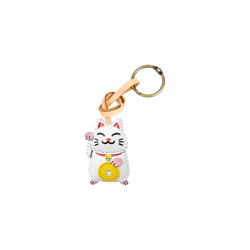 Bộ Sưu Tập Móc Khóa Da Biểu Tượng May Mắn