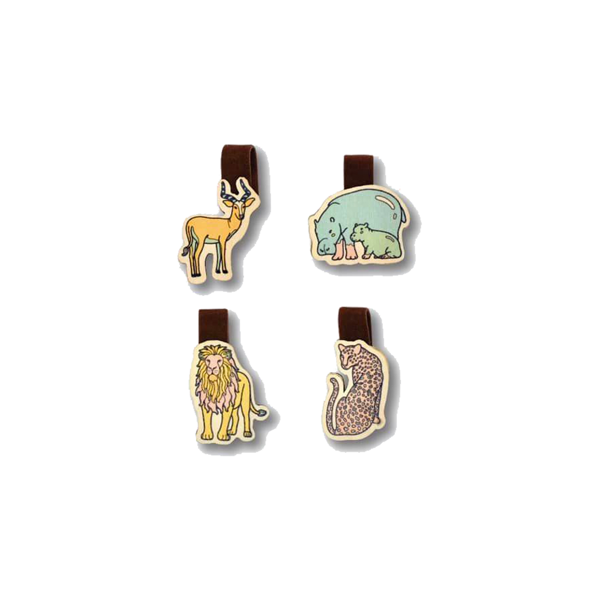 Bộ Sưu Tập Set 4 Kẹp Sách Gỗ