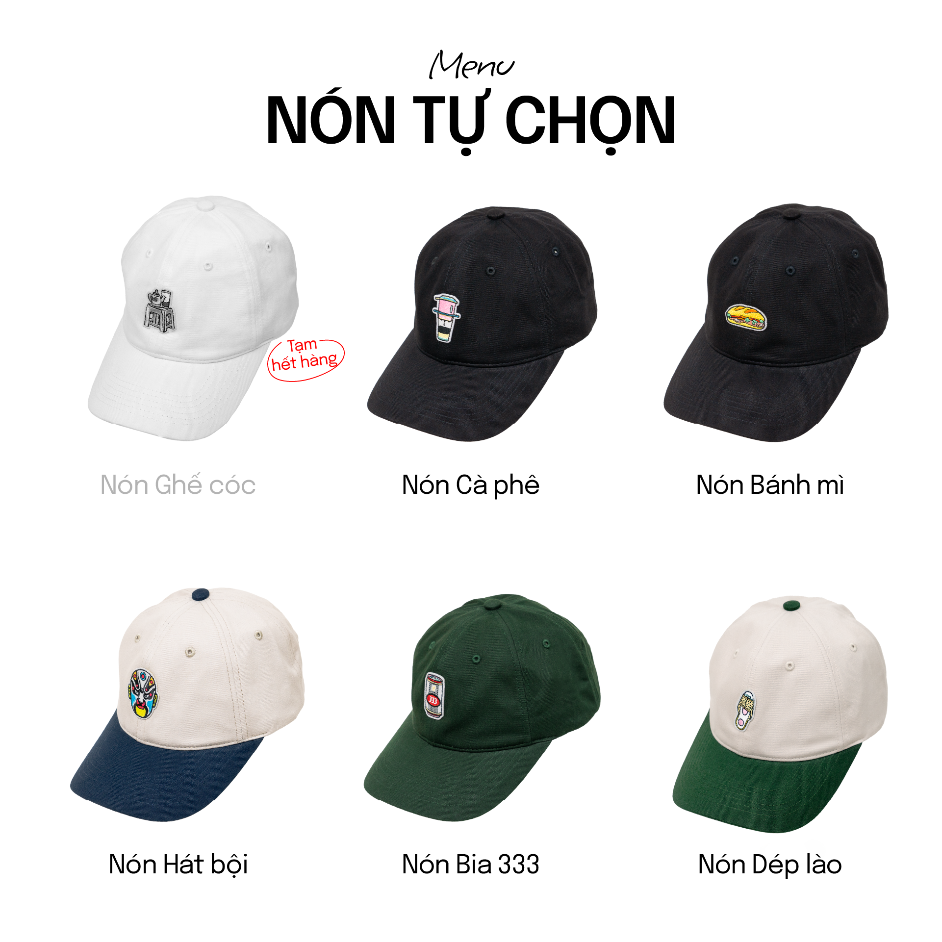 COMBO HẰNG NGÀY: Gồm 01 Áo Thun + 01 Nón