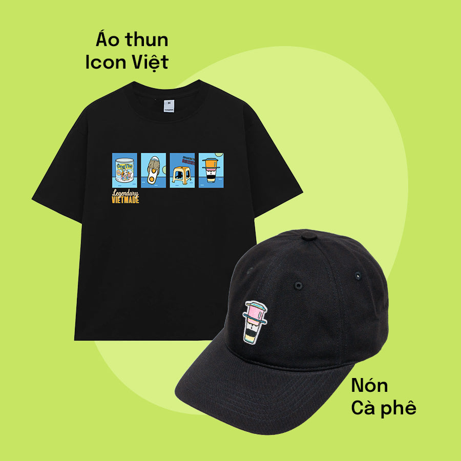 COMBO HẰNG NGÀY: Gồm 01 Áo Thun + 01 Nón