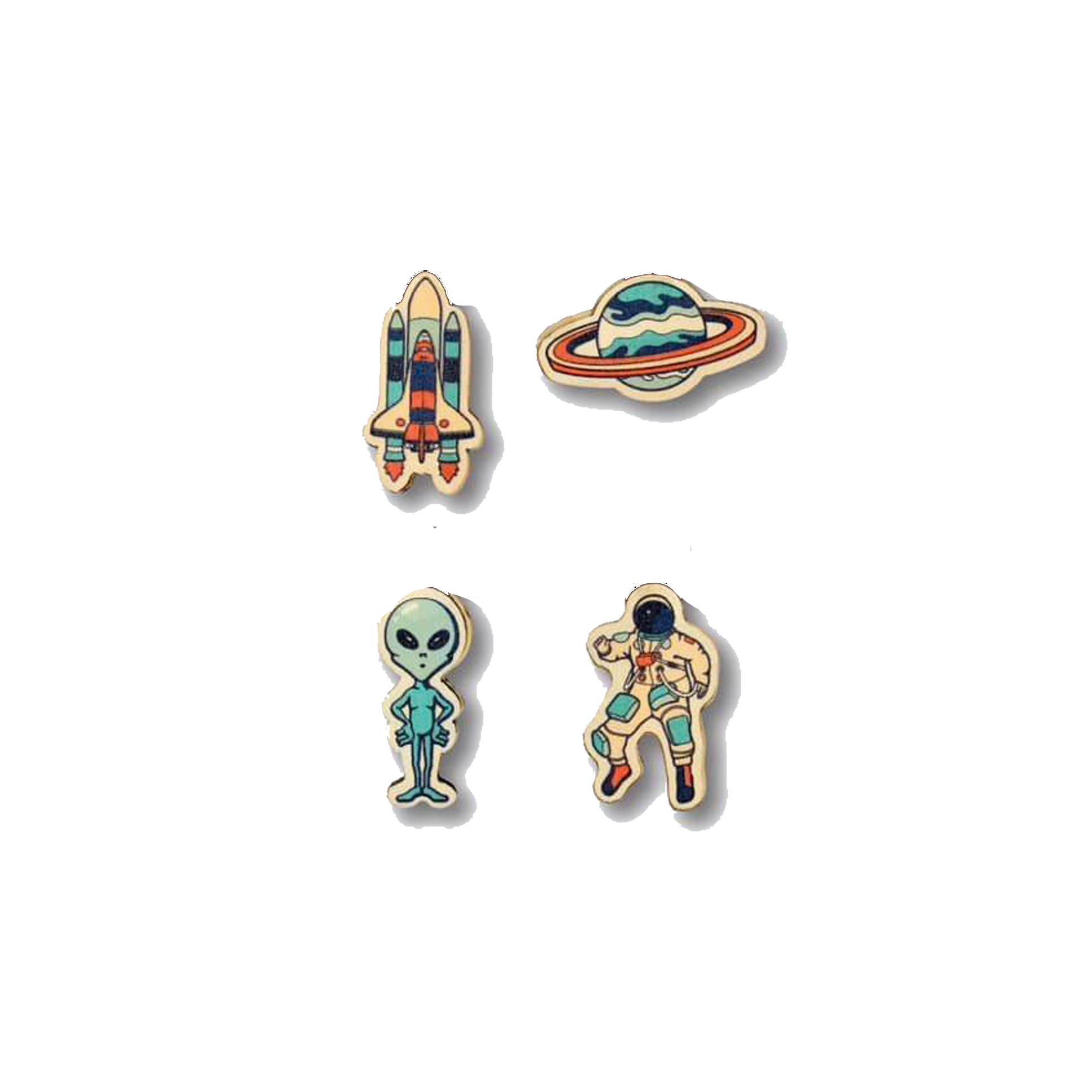 Bộ Sưu Tập Set 4 Pin Gỗ