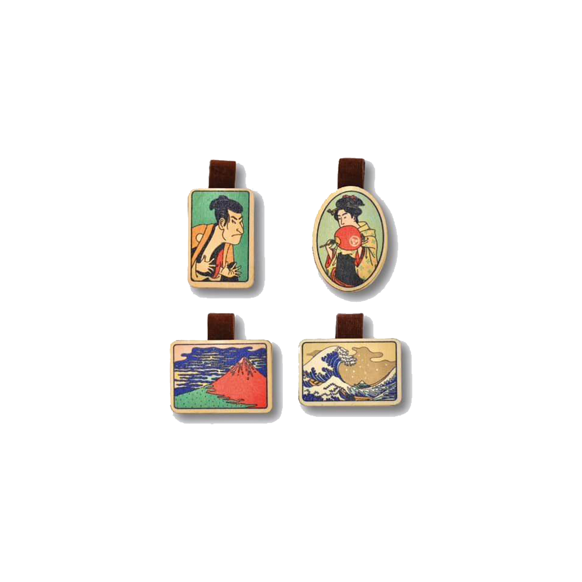 Bộ Sưu Tập Set 4 Kẹp Sách Gỗ