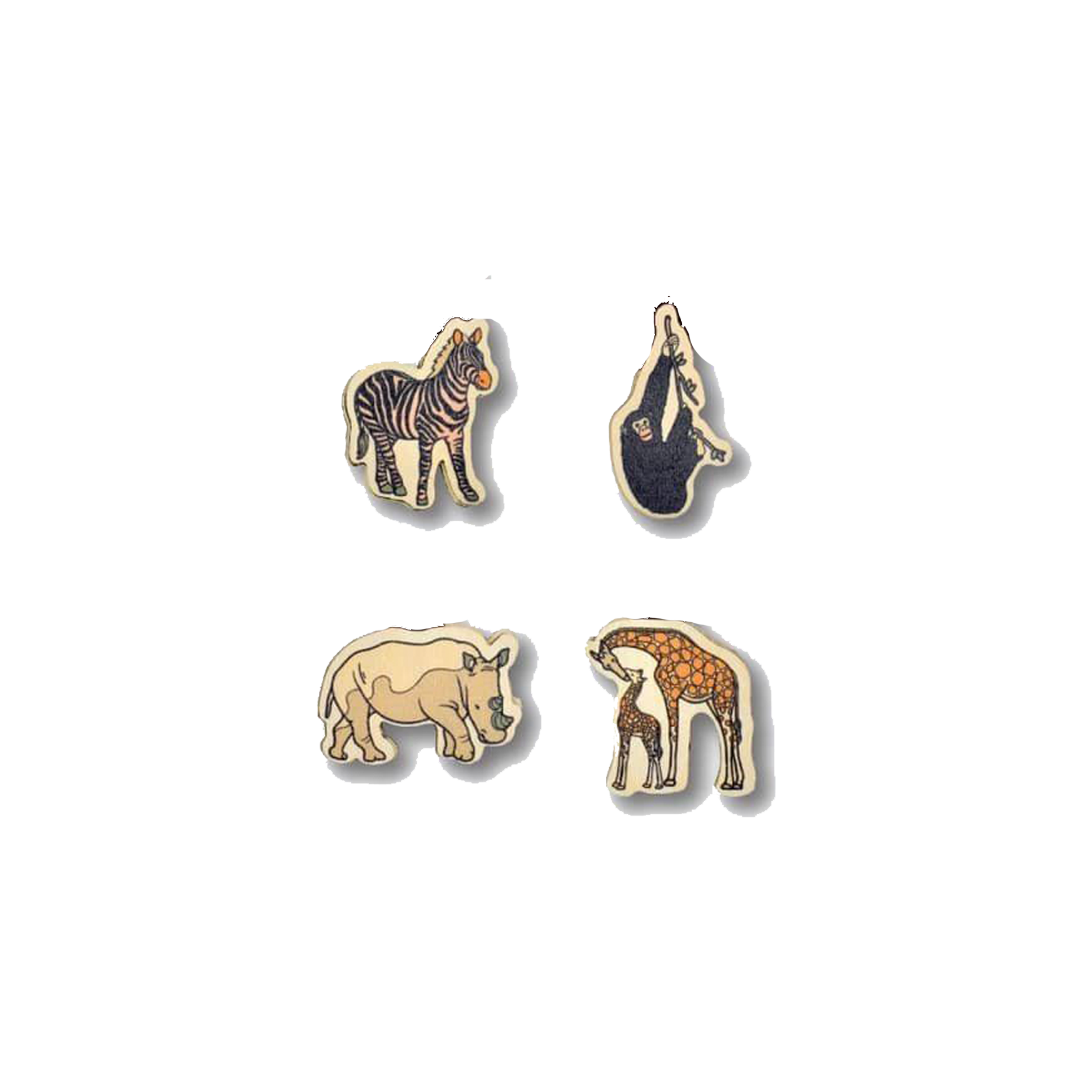 Bộ Sưu Tập Set 4 Pin Gỗ