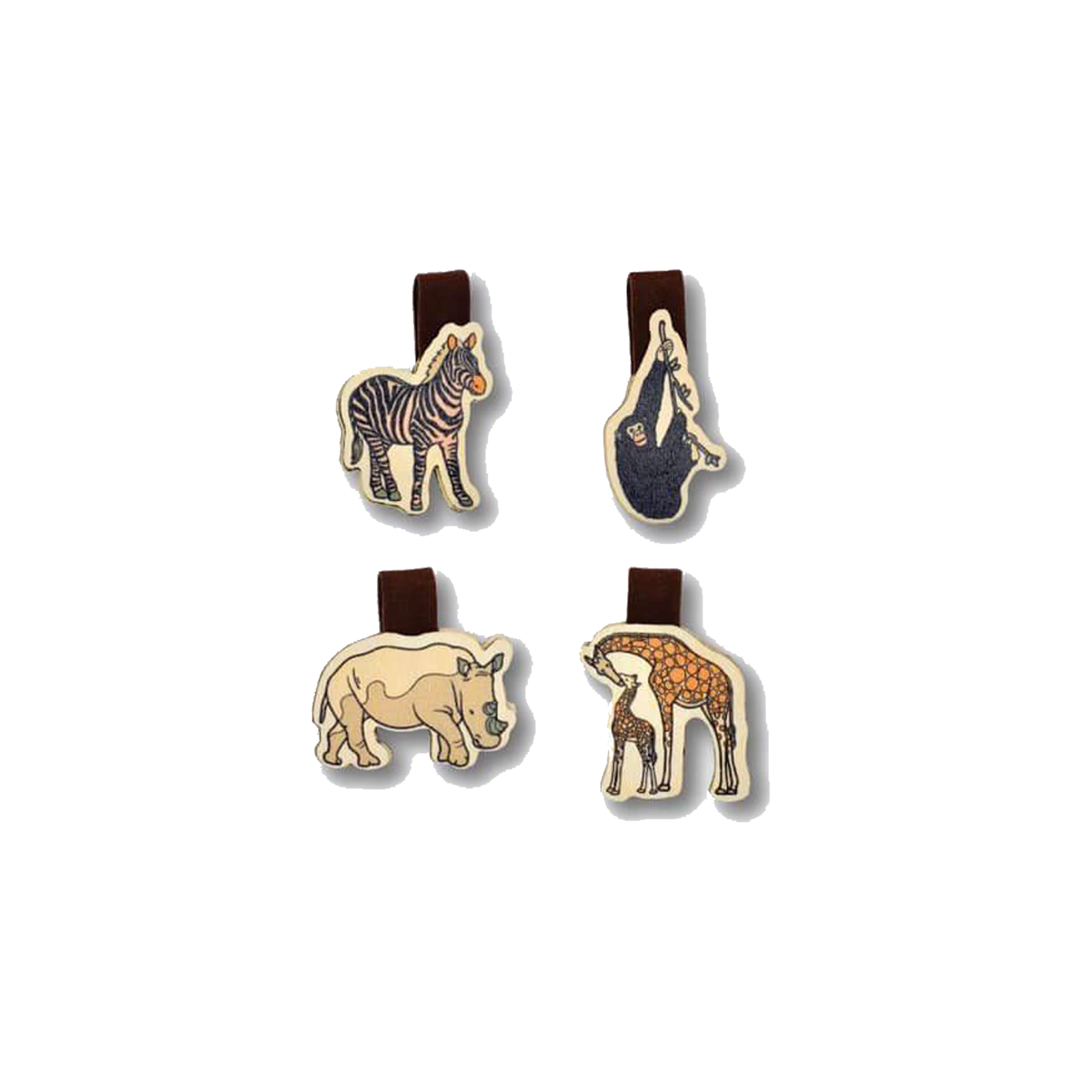 Bộ Sưu Tập Set 4 Kẹp Sách Gỗ