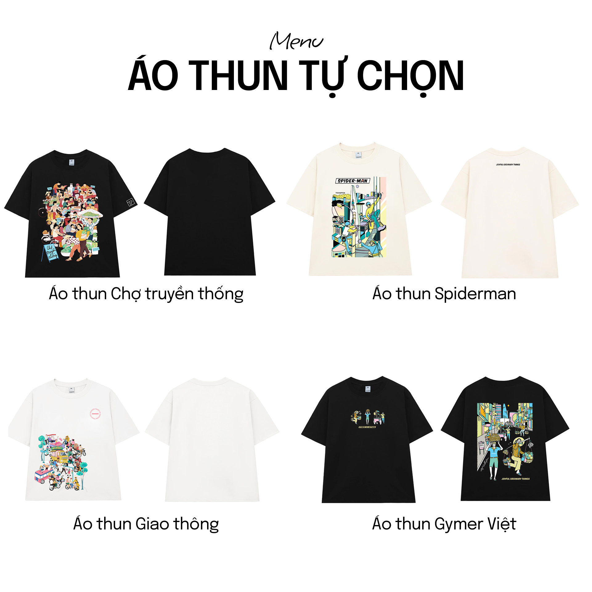 COMBO HẰNG NGÀY: Gồm 01 Áo Thun + 01 Nón