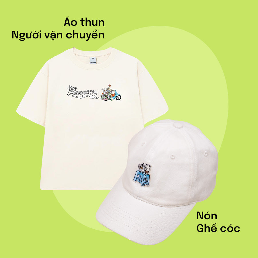 COMBO HẰNG NGÀY: Gồm 01 Áo Thun + 01 Nón