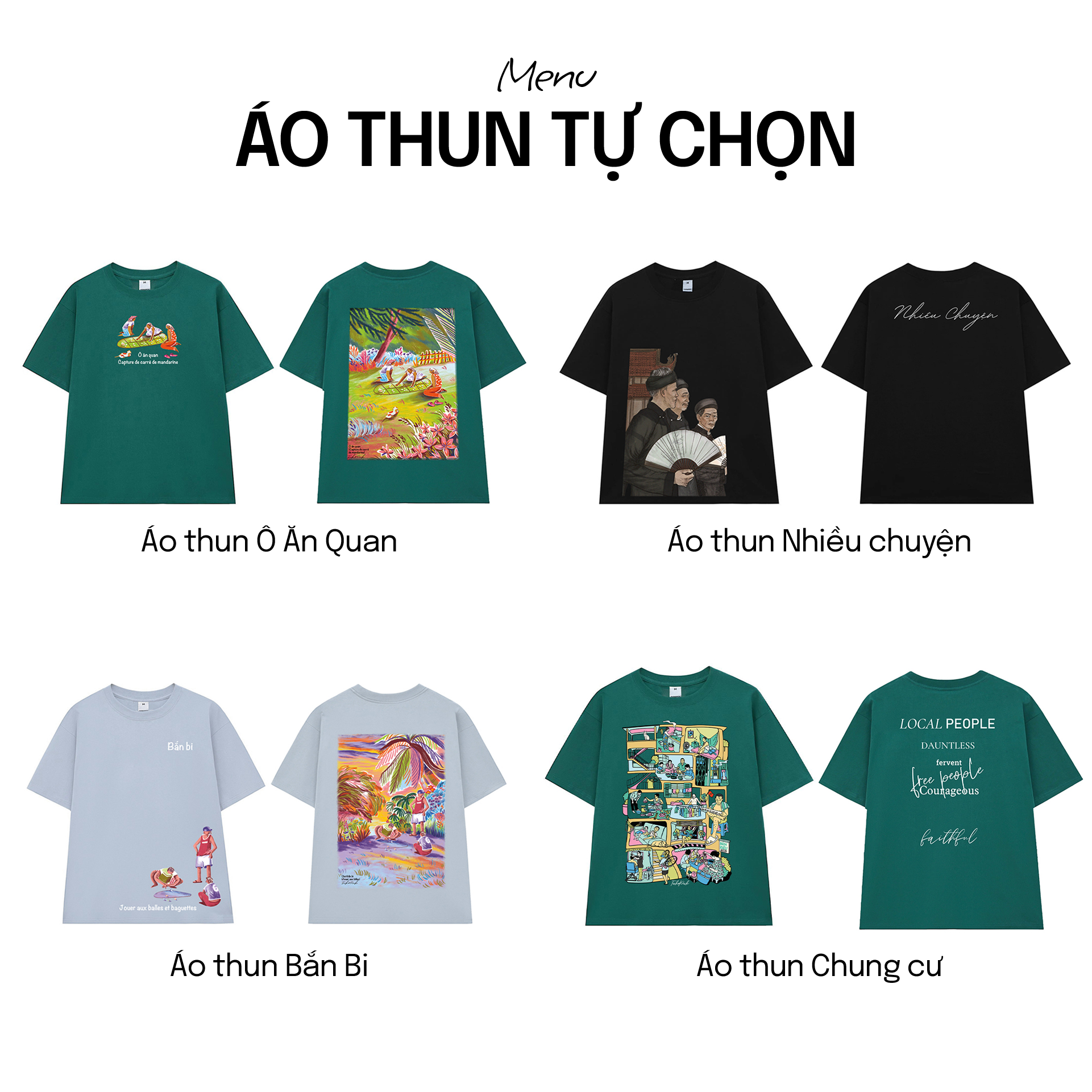 COMBO HẰNG NGÀY: Gồm 01 Áo Thun + 01 Nón