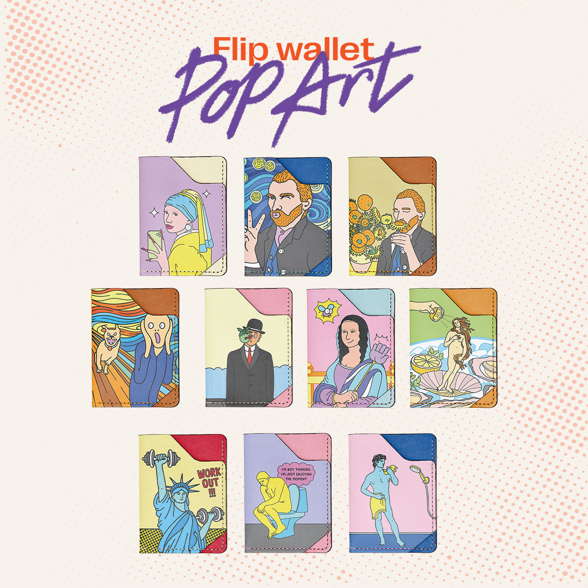Bộ Sưu Tập Ví Nhỏ Biểu Tượng Chủ Đề POP ART