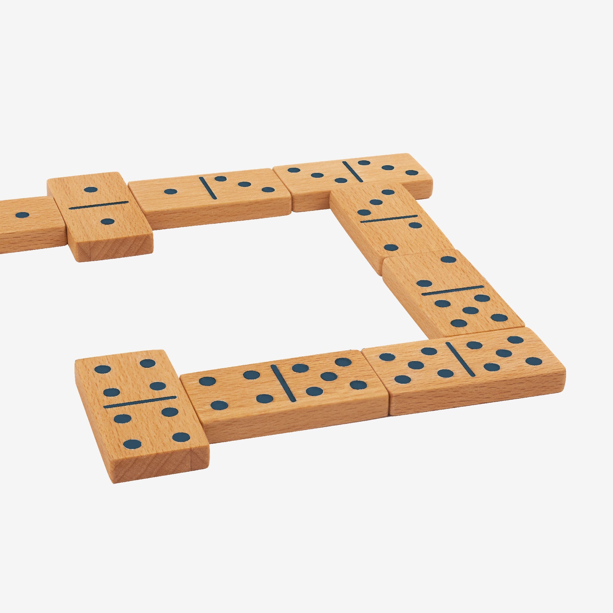 Colorburst Wooden Domino Set