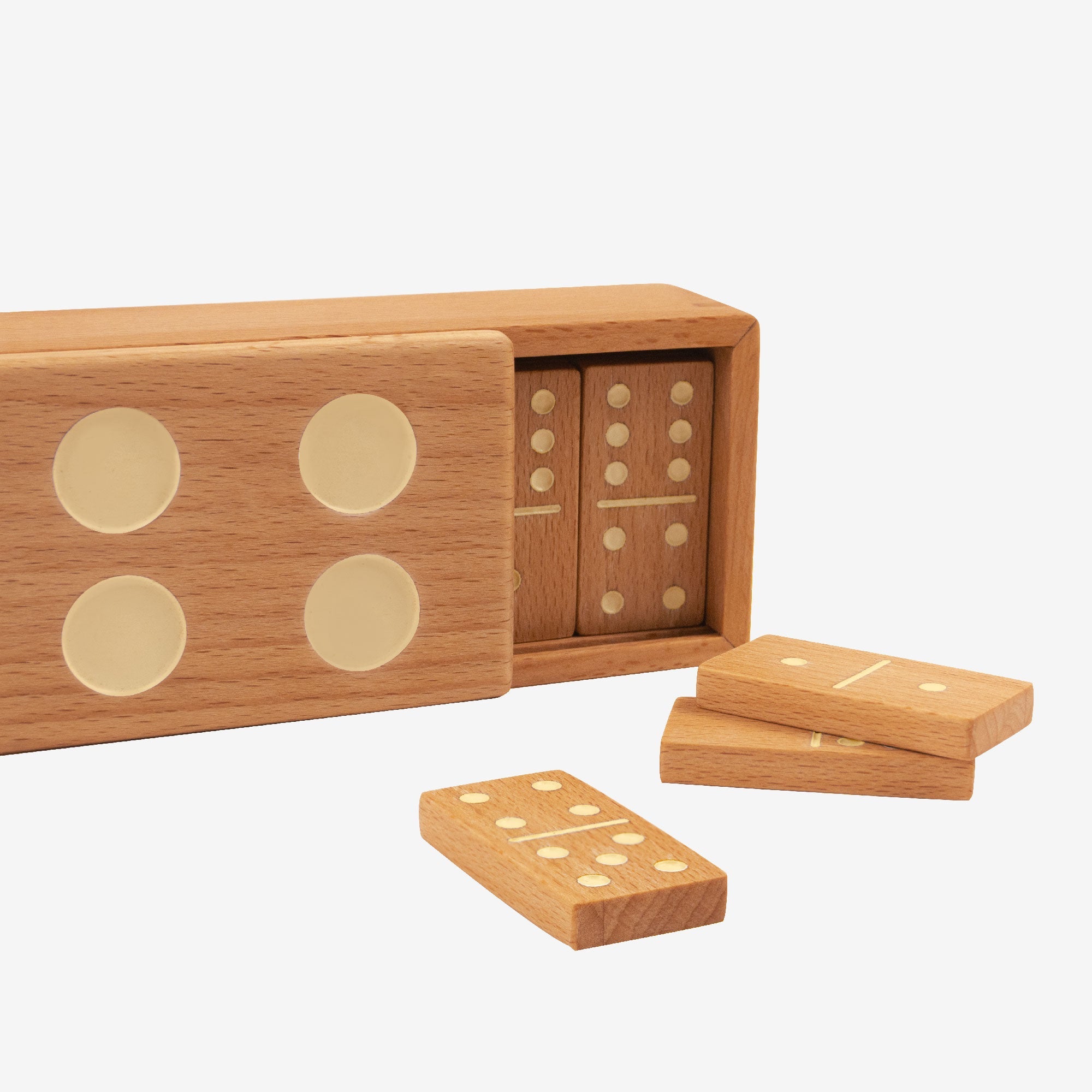 Colorburst Wooden Domino Set