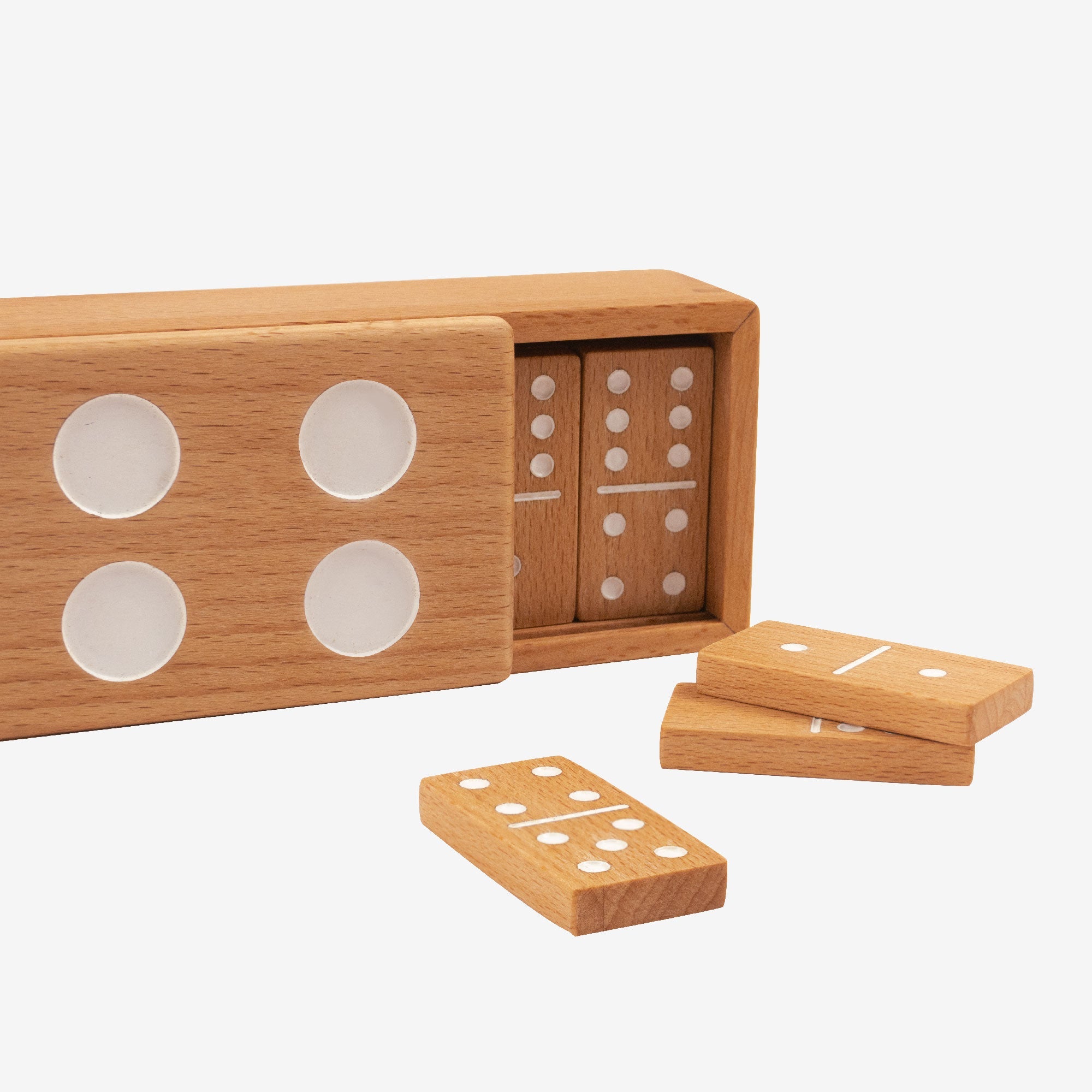 Colorburst Wooden Domino Set