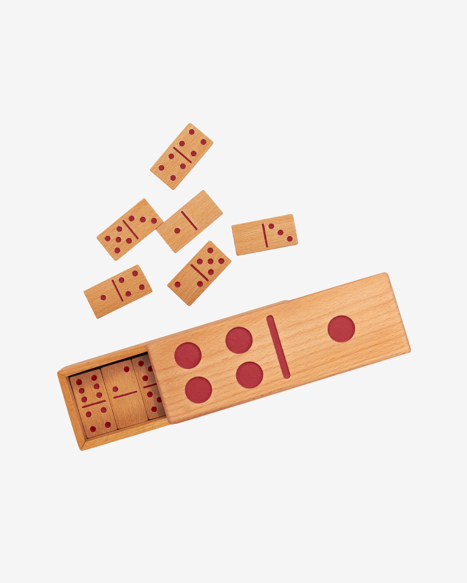 Colorburst Wooden Domino Set