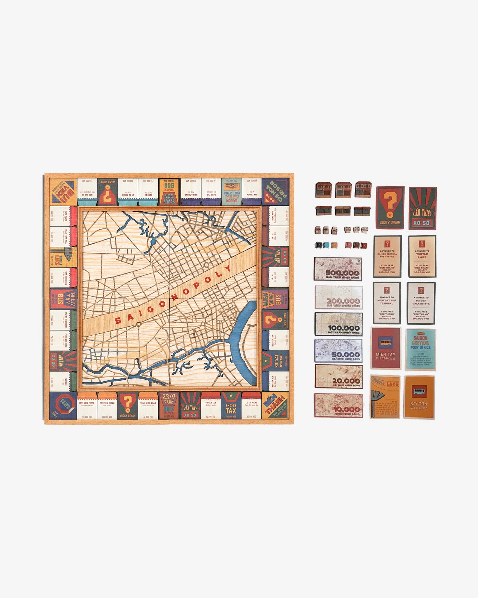 Cờ Tỷ Phú Gỗ Sài Gòn - Saigonopoly