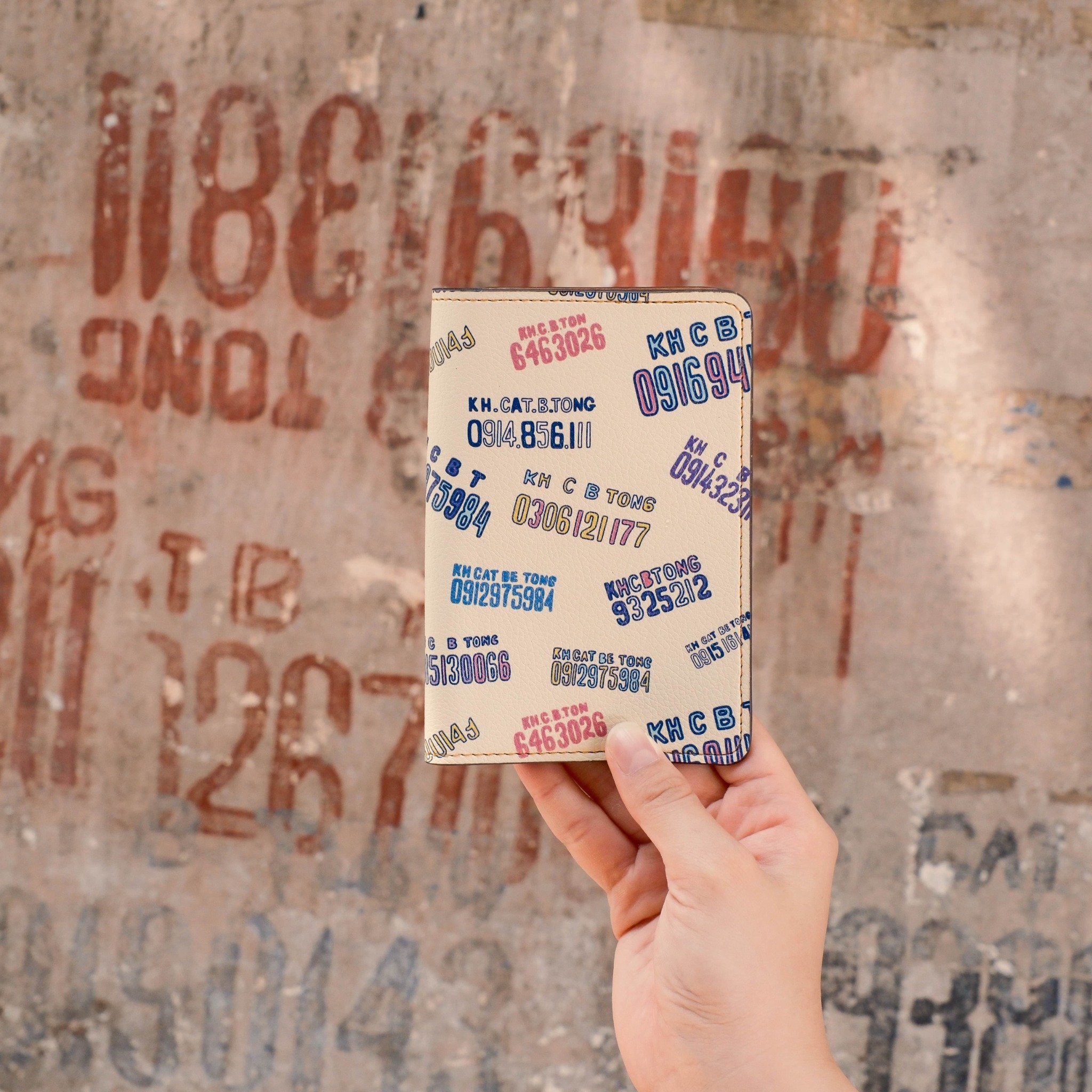 Bao Da Hộ Chiếu Bê Tông - Concrete Passport Holder