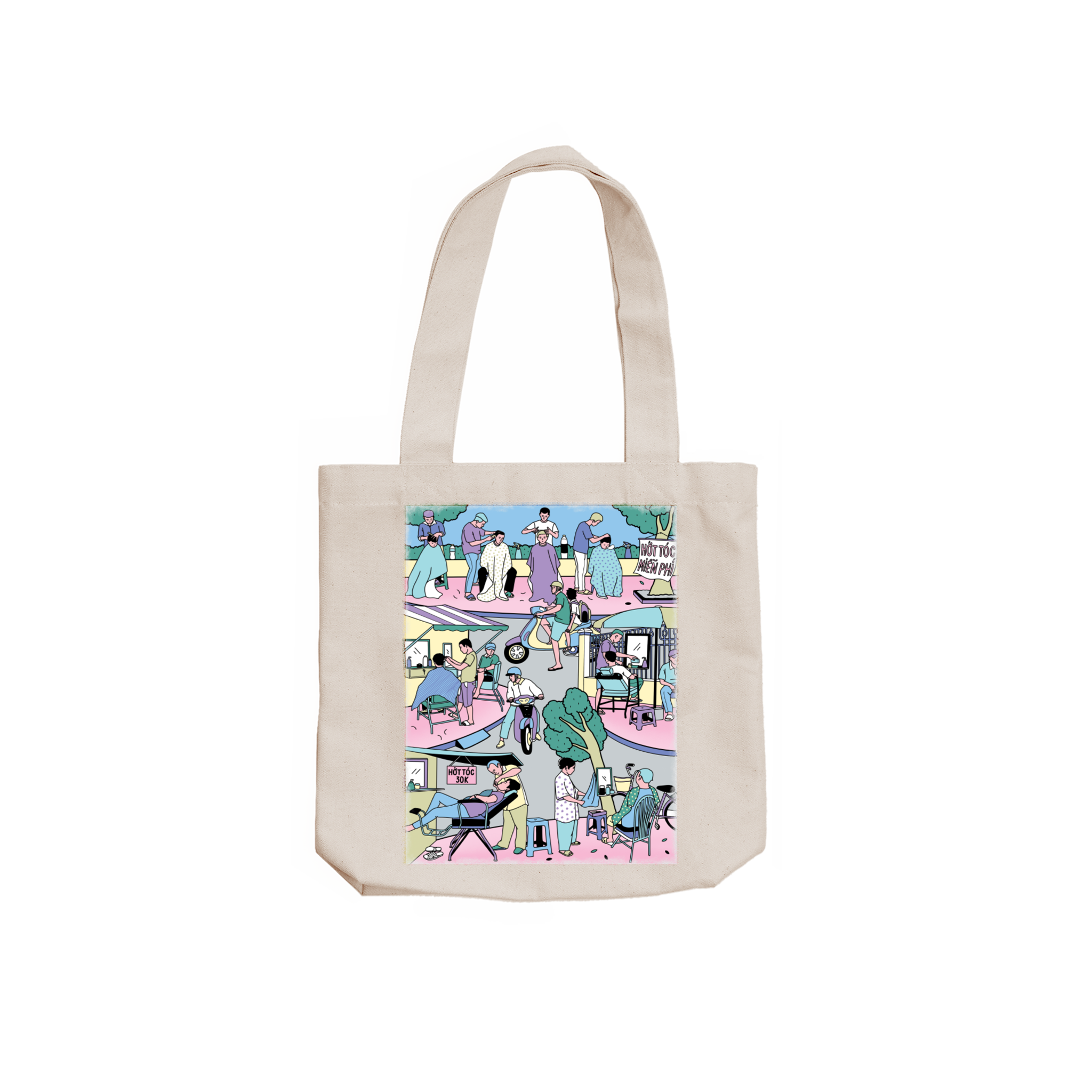 Túi Tote Canvas Cắt Tóc